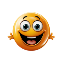 ai gegenereerd gelukkig emoji, gelukkig emoji png, gelukkig emoji met transparant achtergrond png
