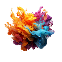 AI generated Ink Splash, Ink Splash Png, Ink Splash With Transparent Background png