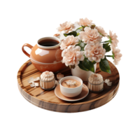 AI generated Tea Table, Tea Table Png, Tea Table With Transparent Background png