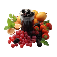 ai gegenereerd fruit, fruit png, fruit met transparant achtergrond png