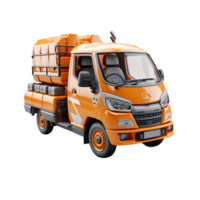 AI generated Delivery Van, Delivery Van Png, Delivery Van With Transparent Background png