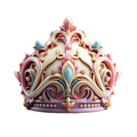 AI generated Crown, Crown soft lighting soft pastel png