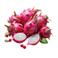AI generated Dragon Fruit, Dragon Fruit Png, Dragon Fruit With Transparent Background png