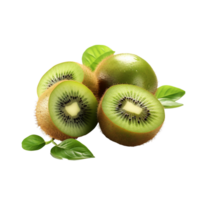 ai generato Kiwi frutta, Kiwi frutta png, Kiwi frutta con trasparente sfondo png