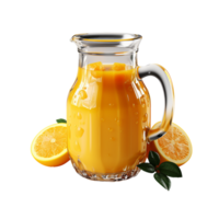 ai generiert Saft Krug, Saft Krug png, Saft Krug mit transparent Hintergrund png