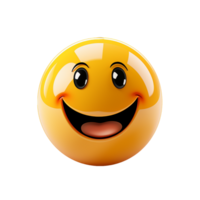 ai généré souriant visage émoji, souriant visage emoji png, souriant visage emoji avec transparent Contexte png