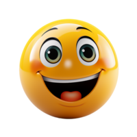 ai gerado sorridente face emoji, sorridente face emoji png, sorridente face emoji com transparente fundo png