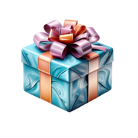 ai generiert Geburtstag Geschenk, Geburtstag Geschenk png, Geburtstag Geschenk mit transparent Hintergrund png