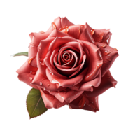 ai generiert Rose, Rose png, Rose rot Blume png, Rose mit transparent Hintergrund png