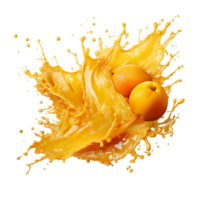 AI generated Mango Juice Splash, Mango Juice Splash Png, Mango Juice Splash With Transparent Background png