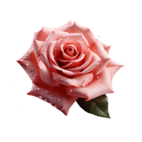 ai généré rose, Rose png, Rose rouge fleur png, Rose avec transparent Contexte png