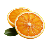 ai generado naranja rebanada, naranja rebanada png, naranja rebanada con transparente antecedentes png