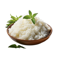 ai gerado arroz, arroz png, arroz com transparente fundo png