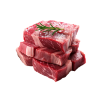 ai generado crudo carne de vaca rebanadas, crudo carne de vaca rebanadas png, crudo carne de vaca rebanadas con transparente antecedentes png