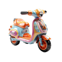 ai généré scooter, jouet scooter png, des gamins jouet scooter png