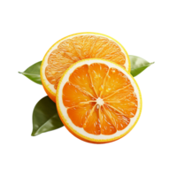 AI generated Orange Slice, Orange Slice Png, Orange Slice With Transparent Background png