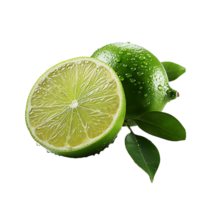 AI generated Lime Slice, Lime Slice Png, Lime Slice With Transparent Background png