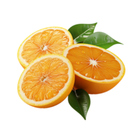 AI generated Orange Slice, Orange Slice Png, Orange Slice With Transparent Background png