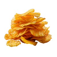 AI generated Potato Chips, Potato Chips Png, Potato Chips With Transparent Background png