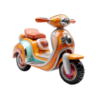 ai généré scooter, jouet scooter png, des gamins jouet scooter png