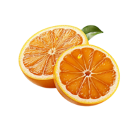 ai generado naranja rebanada, naranja rebanada png, naranja rebanada con transparente antecedentes png