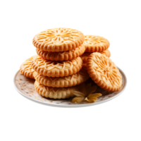 ai gegenereerd koekjes, biscuits png, biscuits met transparant achtergrond png