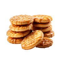 ai generado galletas, galletas png, galletas con transparente antecedentes png