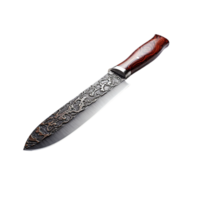 ai generiert Fleisch Messer, Fleisch Messer png, Fleisch Messer mit transparent Hintergrund png