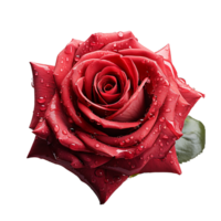 ai generiert Rose, Rose png, Rose rot Blume png, Rose mit transparent Hintergrund png
