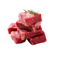 ai generado crudo carne de vaca rebanadas, crudo carne de vaca rebanadas png, crudo carne de vaca rebanadas con transparente antecedentes png