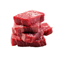 ai generado crudo carne de vaca rebanadas, crudo carne de vaca rebanadas png, crudo carne de vaca rebanadas con transparente antecedentes png