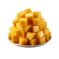 AI generated Mango Cubes, Mango Cubes Png, Mango Cubes With Transparent Background png