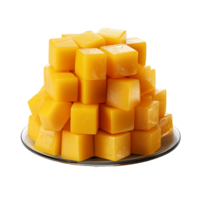 ai généré mangue cubes, mangue cubes png, mangue cubes avec transparent Contexte png