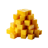 ai generato Mango cubi, Mango cubi png, Mango cubi con trasparente sfondo png