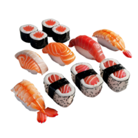 AI generated Sushi Nigiri Sushi Roll No Background png