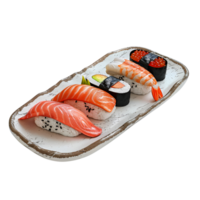 ai gegenereerd sushi nigiri sushi rollen Nee achtergrond png