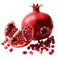 AI generated Pomegranate No Background Perfect for Print on Demand png