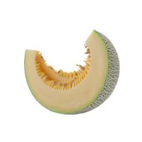 AI generated Cantaloupe Melon No Background Perfect for Print on Demand png