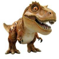 AI generated 3D Cartoon T Rex Dinosaur No Background Perfect for Print on Demand png