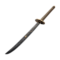 AI generated Katana japanese sword isolated on transparent background png