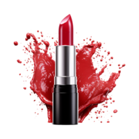 AI generated Colorful lipstick png isolated on transparent background