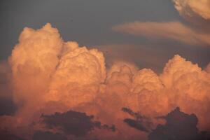 a large cloud formation is seen in the sky photo