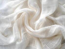 AI generated White fabric texture. High-resolution. AI Generative photo