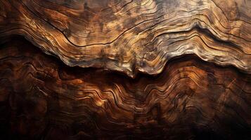 AI generated Brown natural wood grain texture. High-resolution. AI Generative photo