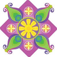 Vector art, cloth designs featuring beautiful flowers, intricate curves, and vibrant circles.