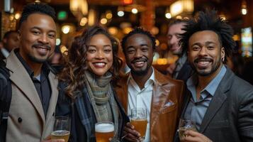 AI generated Group of People Standing Together photo