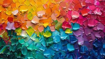 AI generated Rainbow Colored Substance Painting photo