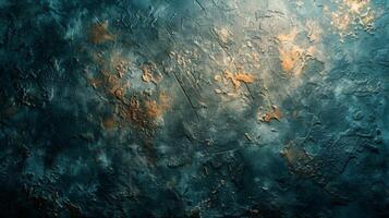 AI generated Abstract Painting of Yellow and Black Colors photo