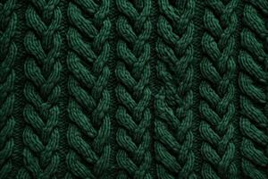 AI generated Intricate Green sweater pattern. Generate Ai photo