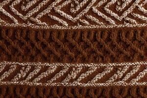 AI generated Stylish Brown pattern sweater. Generate Ai photo